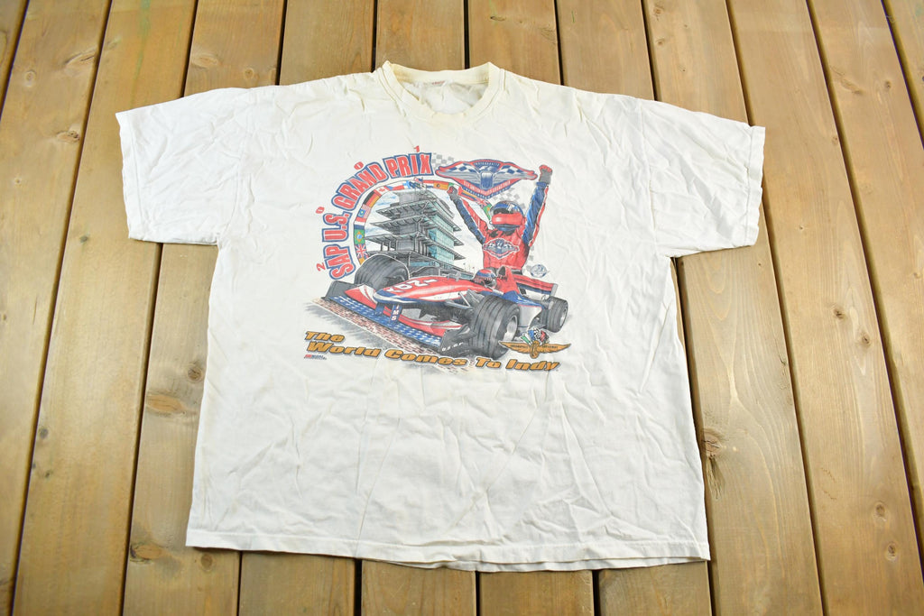 Vintage 2001 Formula 1 SAP U.S. Grand Prix Racing Graphic T-Shirt Men's 2XL