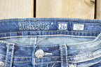 Vintage Y2K Miss Me Bedazzled Low Rise Jeans Size 26x31