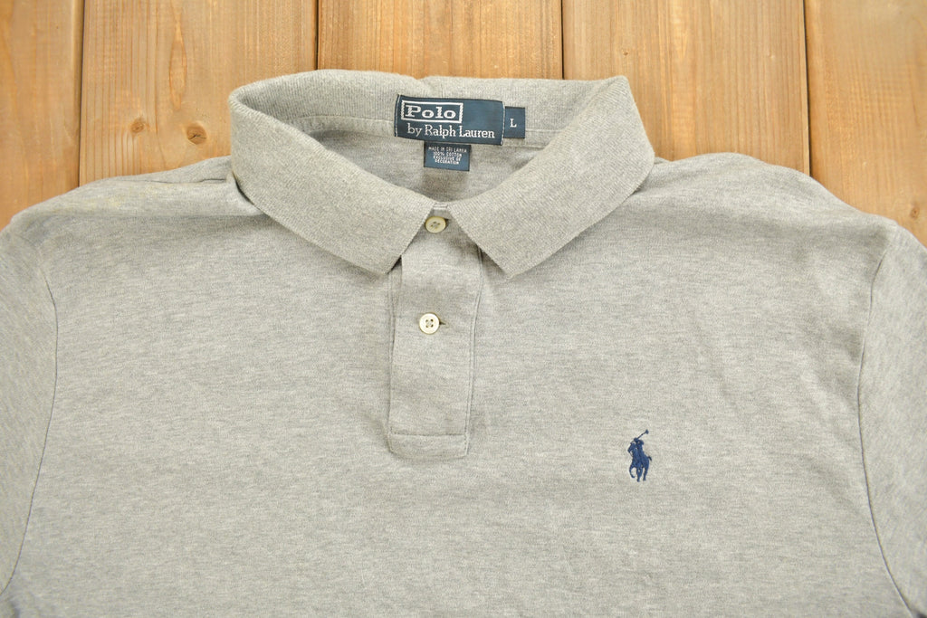Vintage 1990s Grey Polo By Ralph Lauren