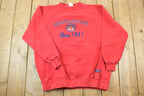 Vintage 1990s M&M Brand Crewneck Sweatshirt / 90s Crewneck / Made In USA / Streetwear / Embroidered Heavy Cotton