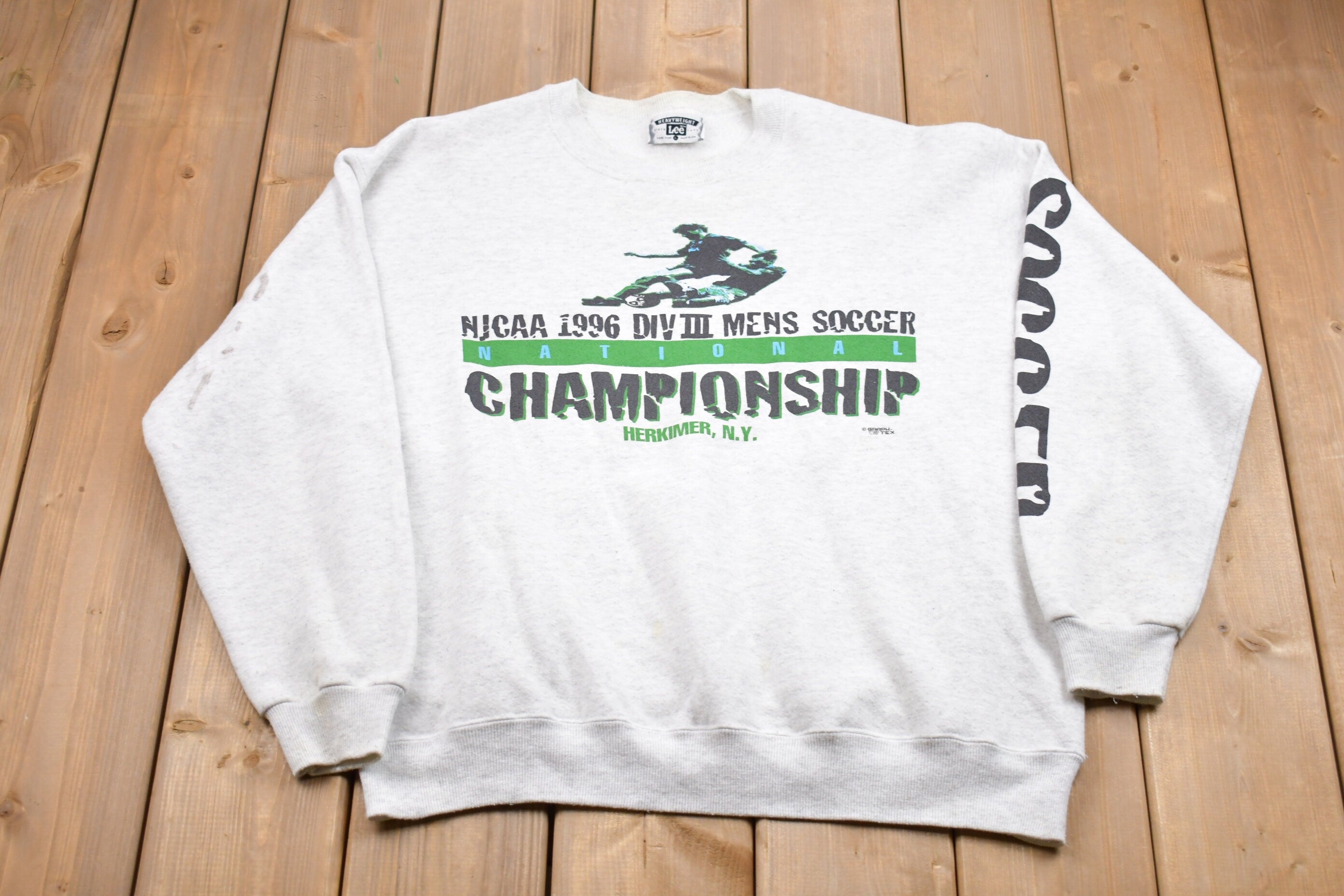 Vintage 1996 Soccer Championship Sportswear Graphic Sweatshirt