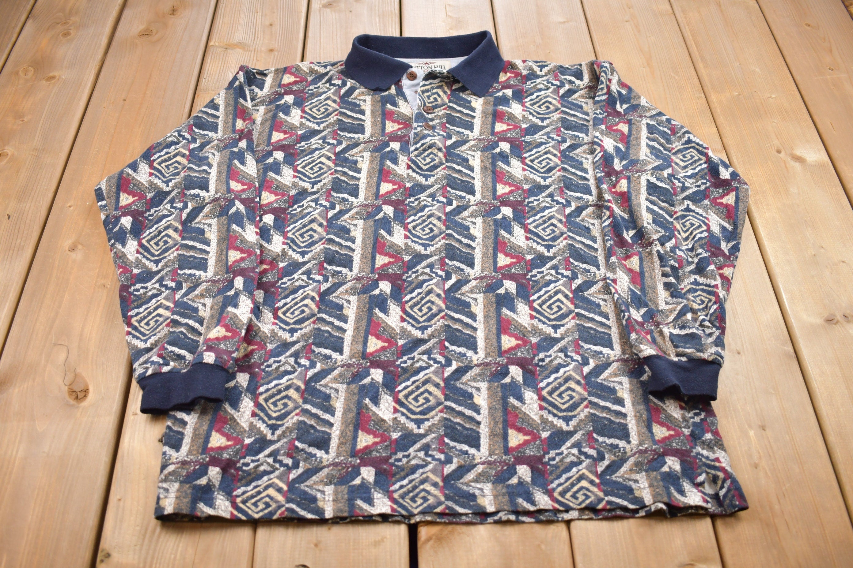 Vintage 1990s Cotton Mill Collared 1