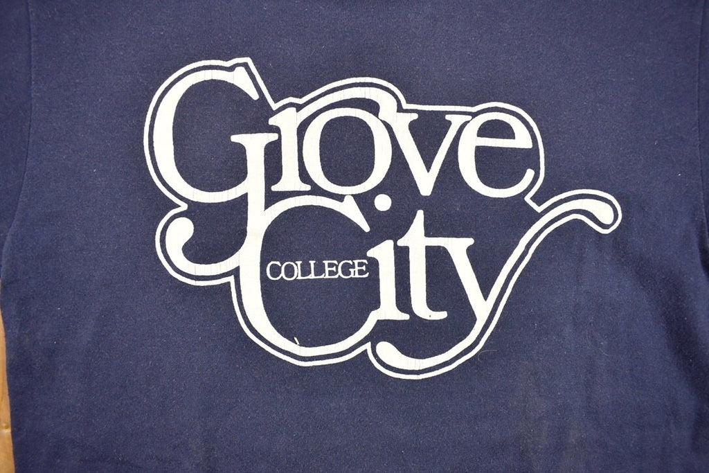 Vintage 1970s Grove City College Collegiate Velva Sheen T-Shirt  NCAA Tee  Americana  Sportswear