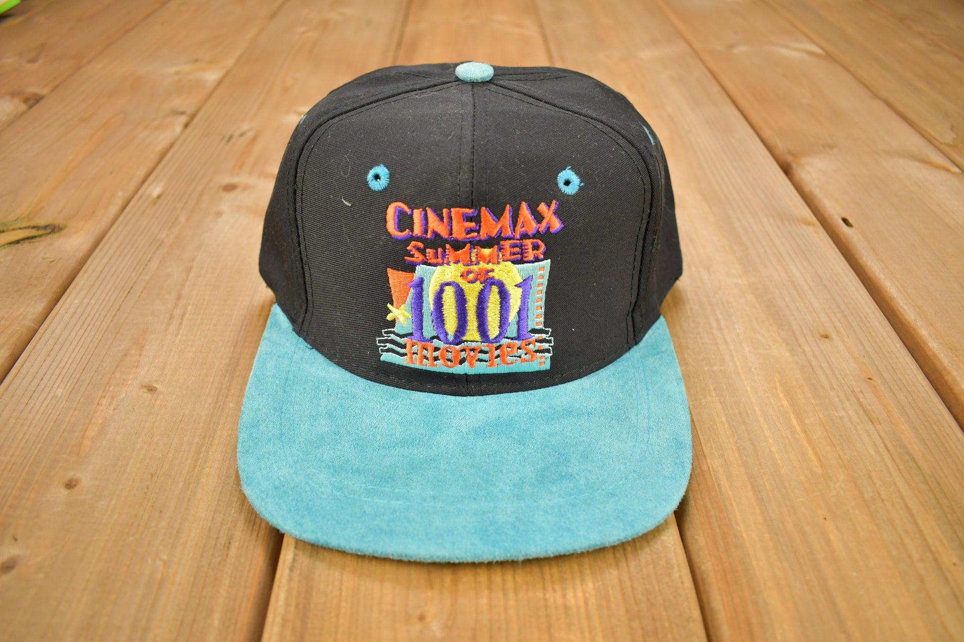 Vintage 1993 Cinemax Summer Of 1001 Movies Snap Back Hat
