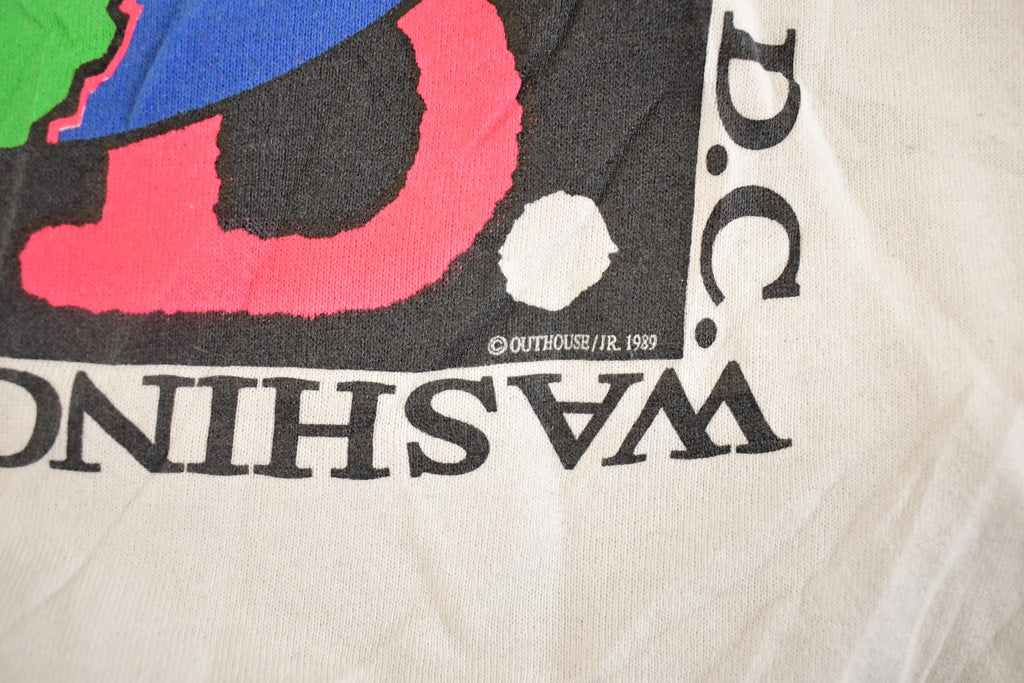 Vintage 1989 Washington DC IB Here Souvenir Crewneck Sweatshirt Men's M /