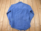 Vintage 1990s Wrangler Western Style Denim Snap Button Shirt