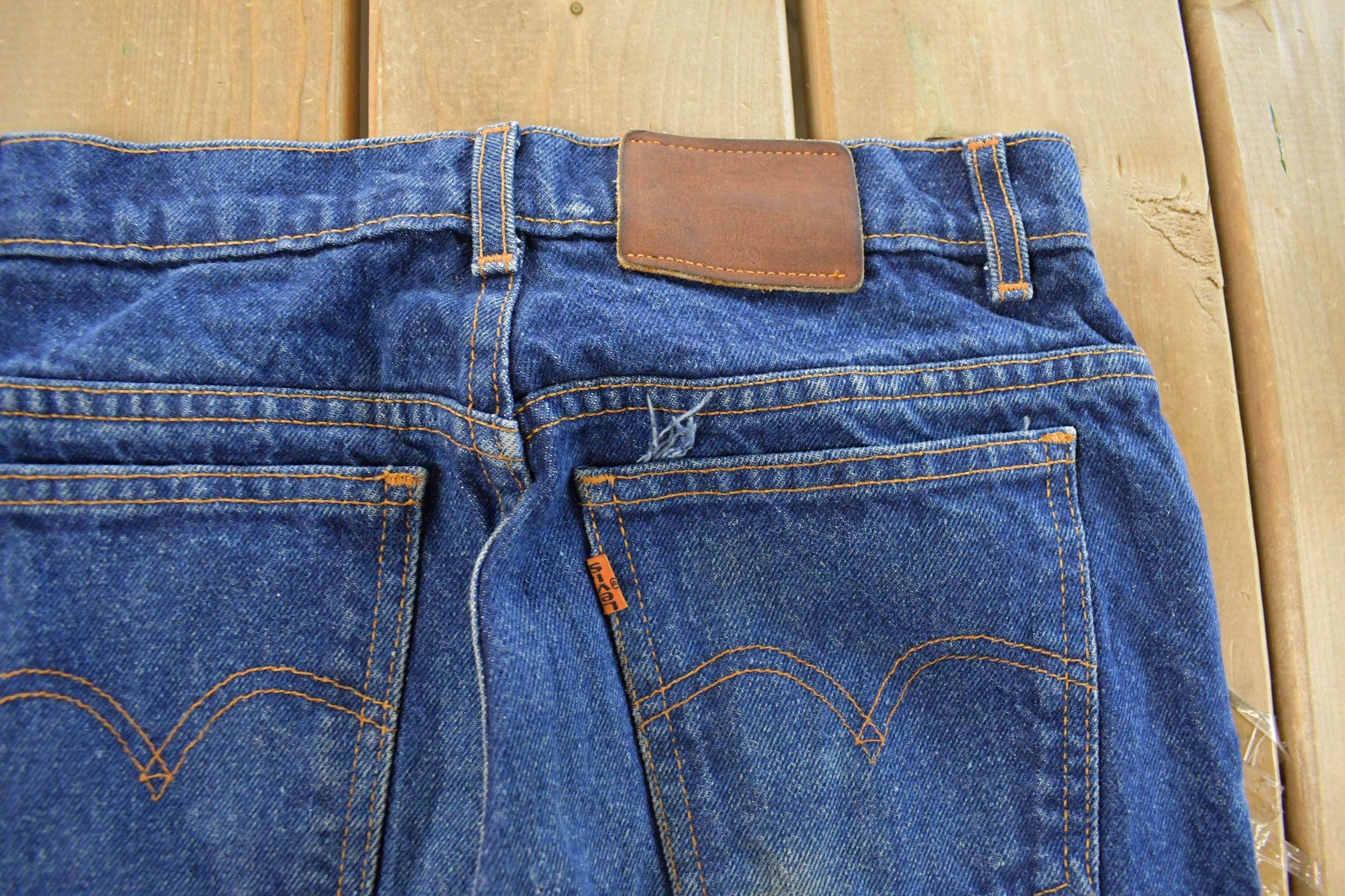 Vintage 1990s Levi's Orange Tab Straight Fit Denim Jeans Men's 28 x 26