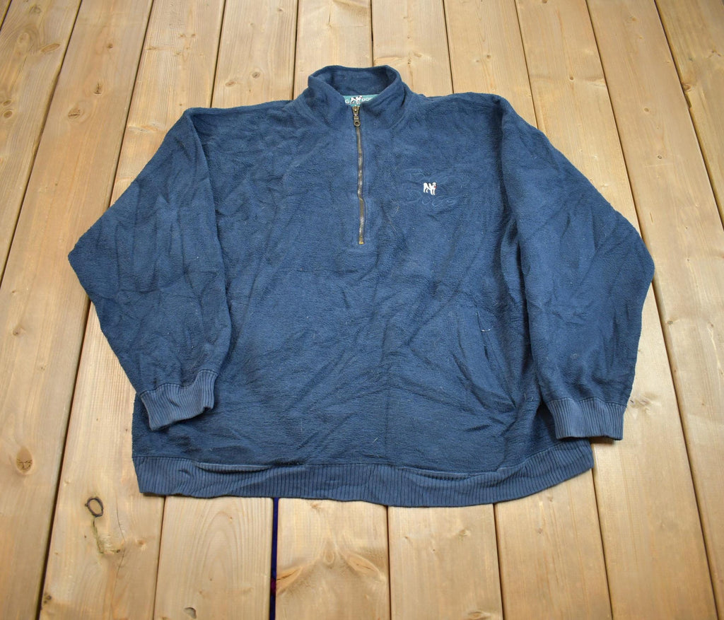 Vintage 1990s Big Dogs Embroidered Fleece Sweater