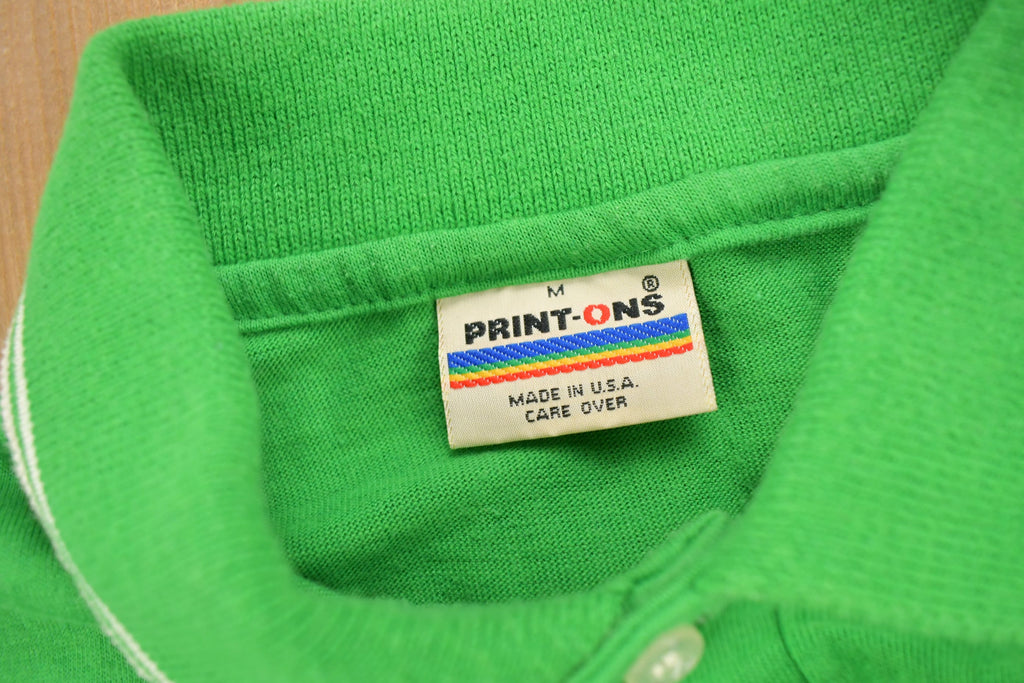 Vintage 1980s Brookville Greyhounds Graphic Polo Shirt
