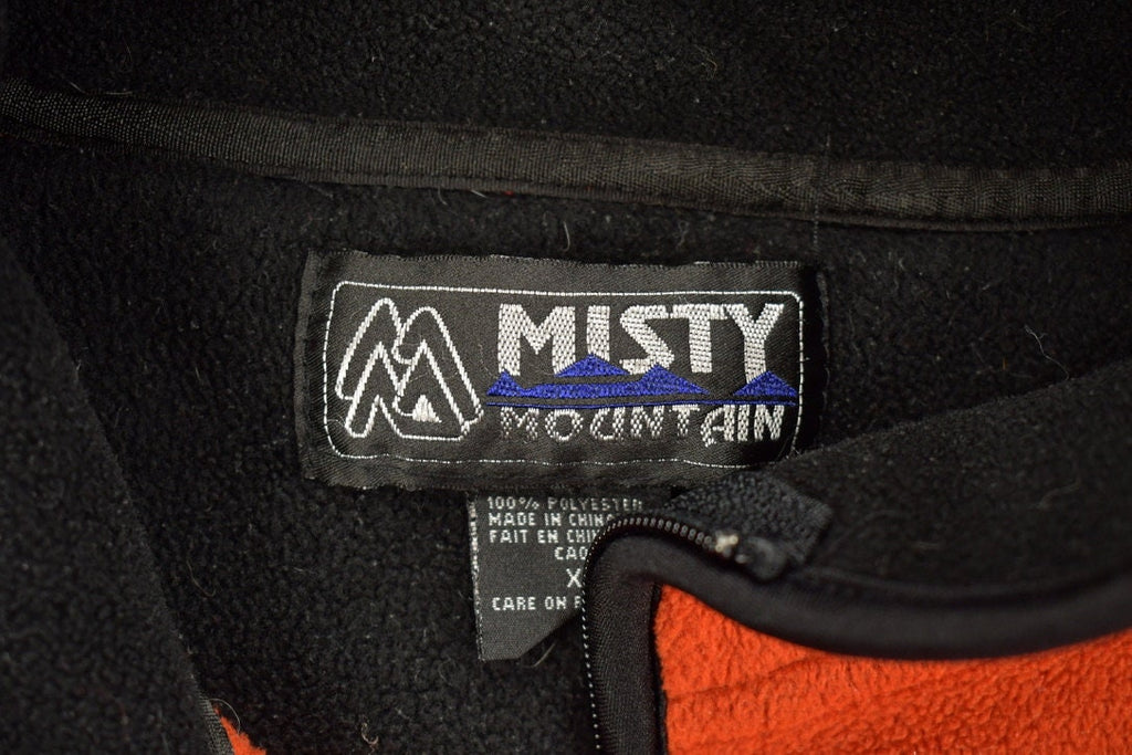 Vintage 1990s Misty Mountain Quarter Zip Fleece Sweater / Sportswear / 90s Crewneck / Streetwear / Athleisure / Hiking