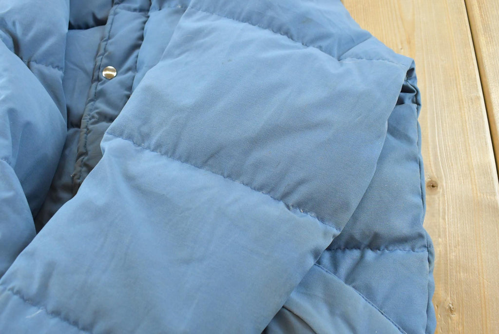 1980s Struggle Gear Blue Down Filled Puffer Jacket Mens L