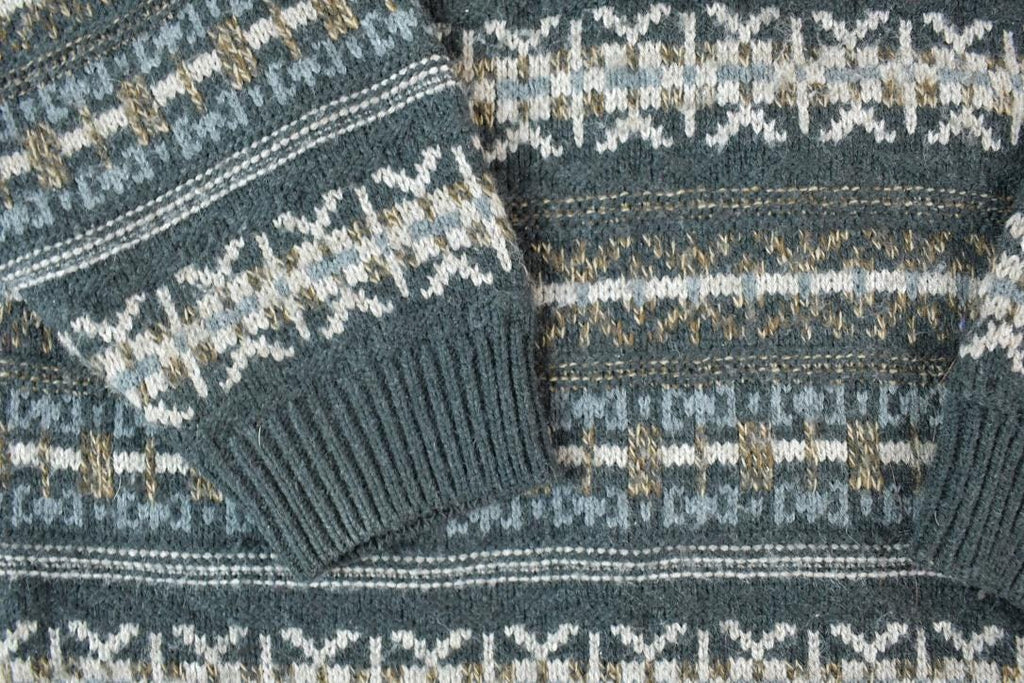 Vintage 1990s TipTop Classics Knit Abstract Pattern Crewneck Sweater Made In Canada  90s Crewneck  Preppy Knits