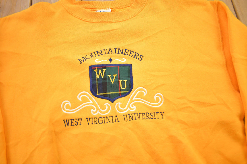 Vintage 1990s West Virginia University Mountaineers Collegiate Crewneck