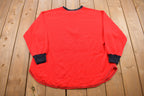 Vintage 1990s Disney Mickey Mouse Long Sleeve Quarter Zip Shirt  90s Crewneck  Made In USA  Essential  Streetwear  90s Mickey Mouse