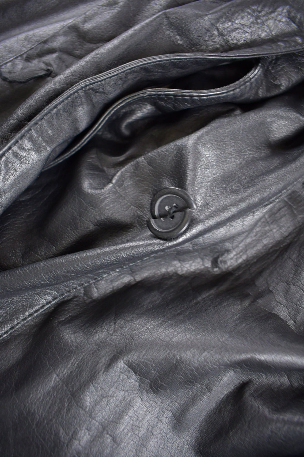 Vintage 1990s Pelle Studio Leather Trench Coat