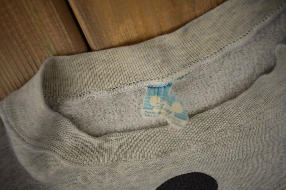 Vintage 1980s Mickey Mouse Graphic Disney Crewneck Made In USA