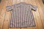 Vintage 1990s Arora Striped Button Up T Shirt
