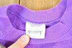 Vintage 1990s Purple Hearts Crewneck Sweatshirt Womens L