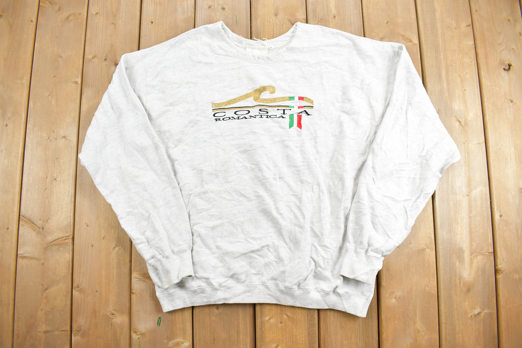 Vintage 1990s Costa Romanica Crewneck Sweatshirt