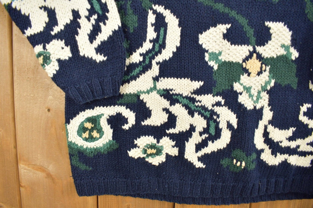 Vintage 1990s Paisley Graphic All Over Pattern Crewneck