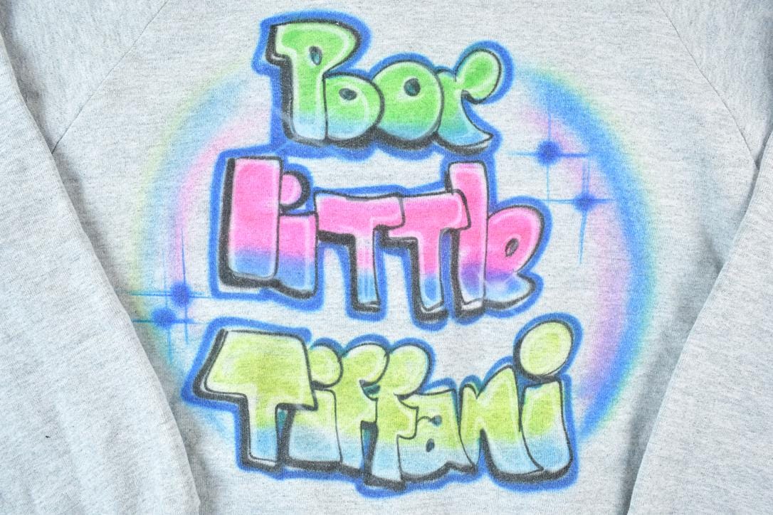 Vintage 1990s Poor Little Tiffany Airbrush Crewneck Sweatshirt