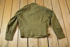 Vintage 1955 Military Battle Dress Button Up Jacket