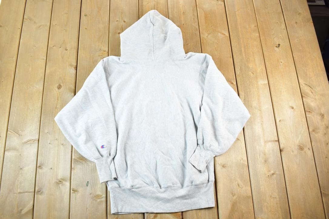 Vintage 1990s George Mason University Champion Reverse Weave Hooded Sweatshirt Mens S