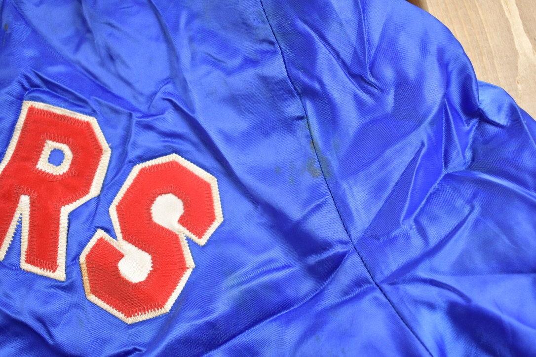 Vintage 1990s Panthers Snap Button Satin Swingster Windbreaker Jacket Athleisure / Streetwear / Made In USA / Streetwear