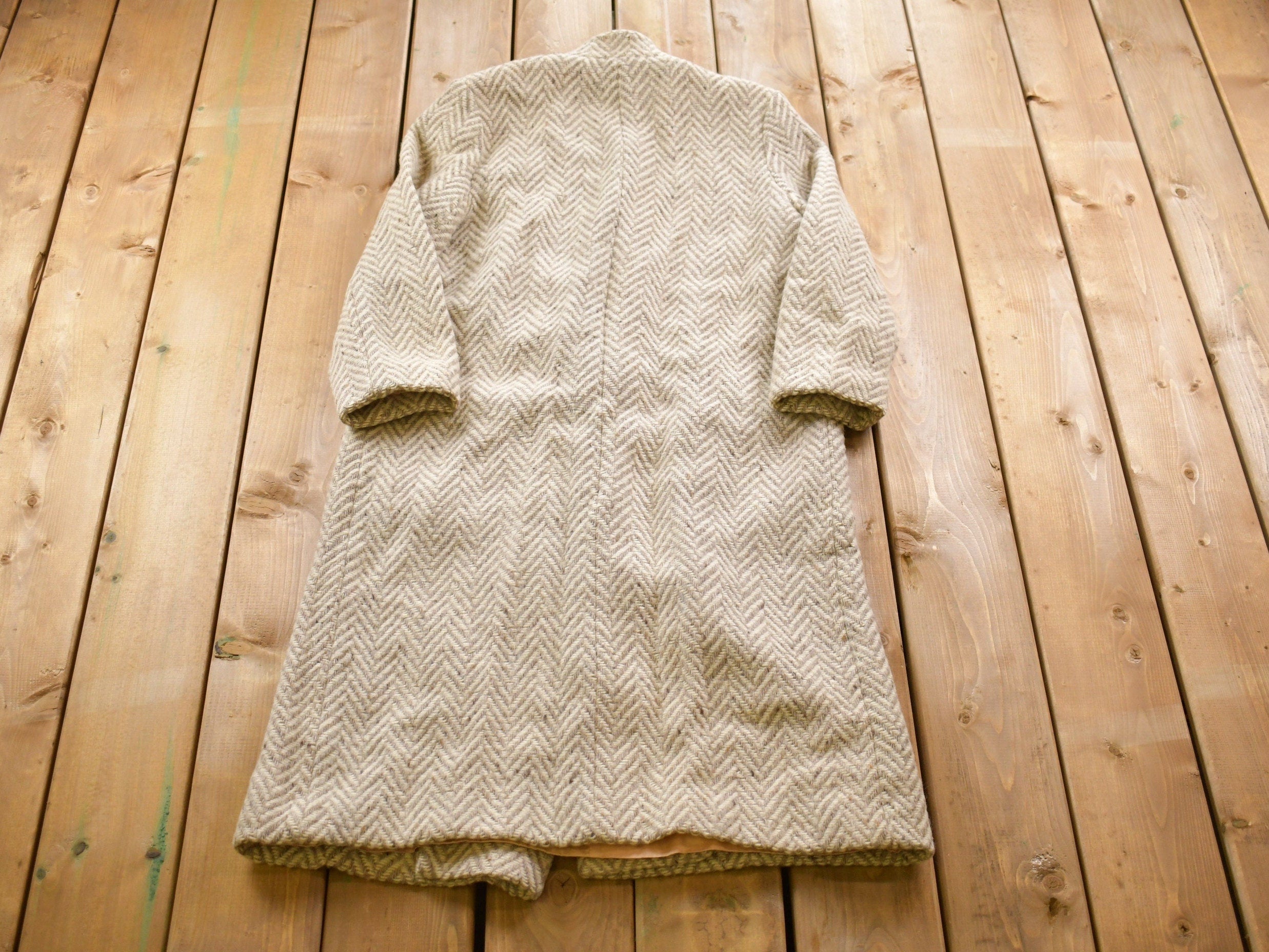 Vintage 1990s Karen Wool Jacket / Wool Jacket / Vintage 90s Jacket / Outdoor / Winter / Cozy Trench Coat / Made In USA