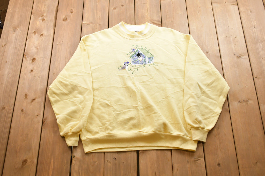 Vintage 1990s Cute Birdhouse Crewneck