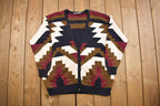 Vintage 1980s Adrienne Vittadini Woman Knitted Cardigan Sweater