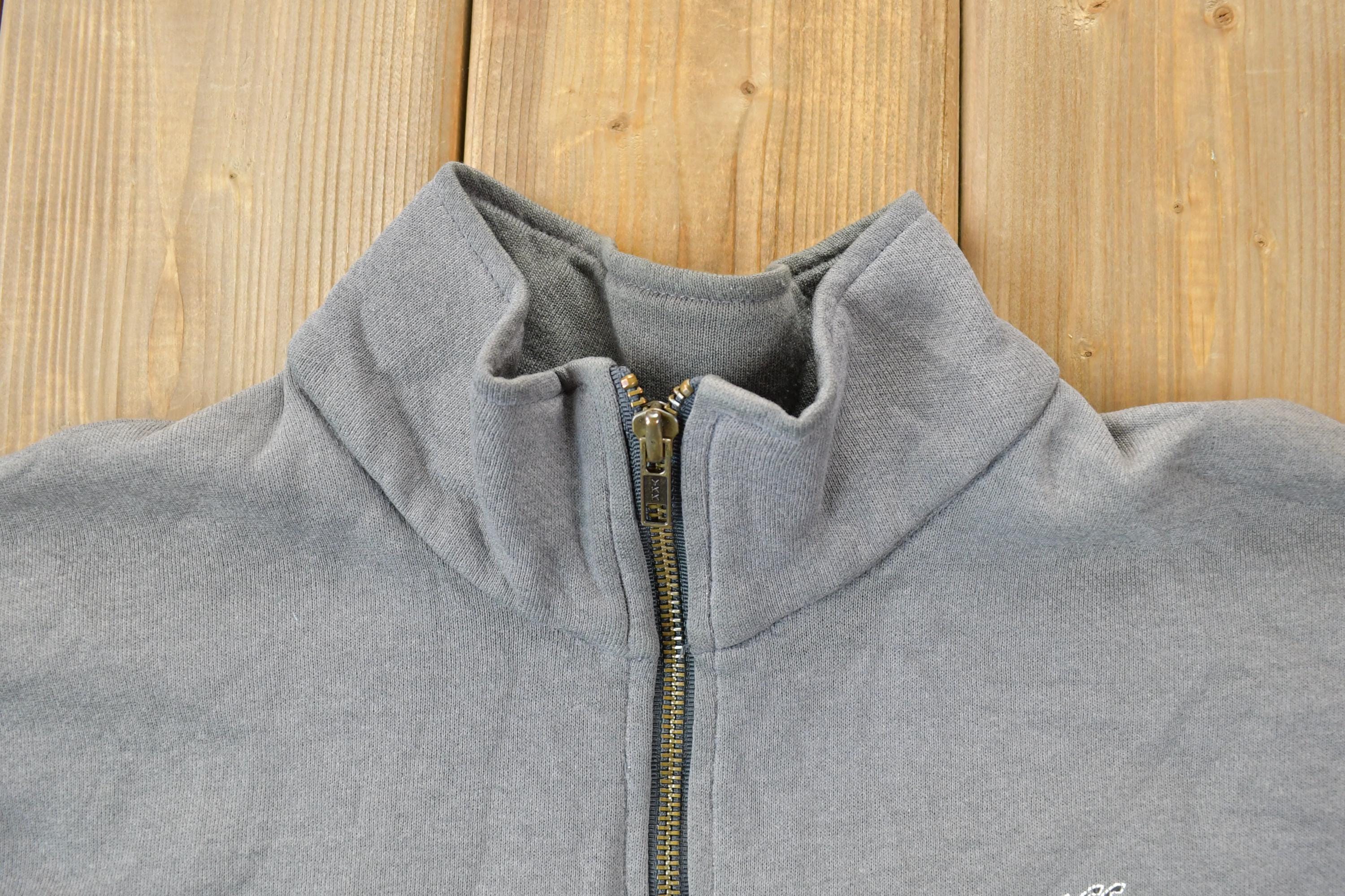 Vintage 1990s Dillon Lee Heavyweight Quarter Zip Mock Neck Sweatshirt