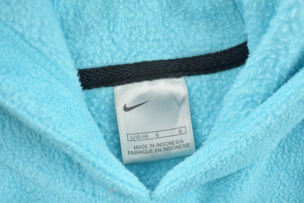 Vintage Y2K Nike Center Logo Fleece Hoodie