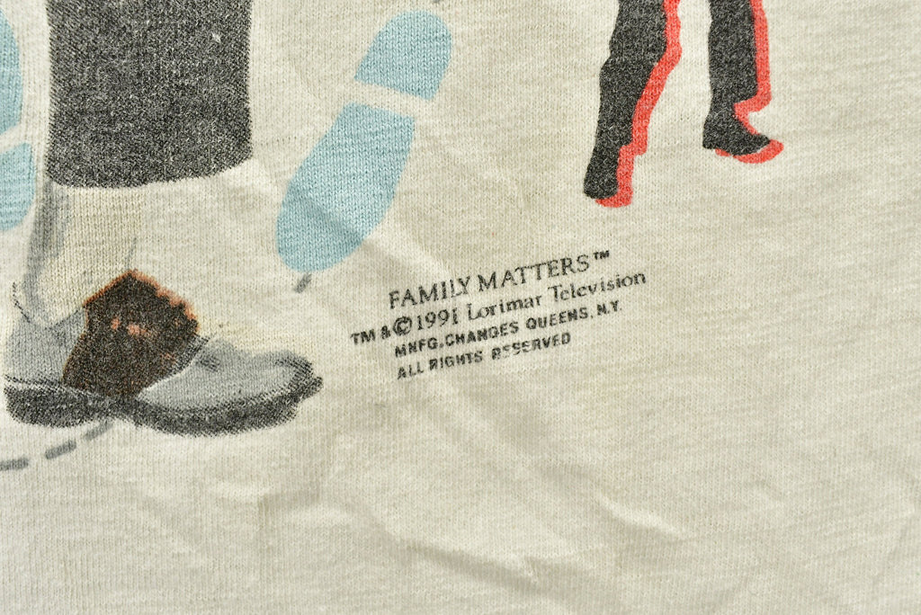 Vintage 1991 Family Matters Do The Urkle Graphic TV Promo Youth Sized T-Shirt