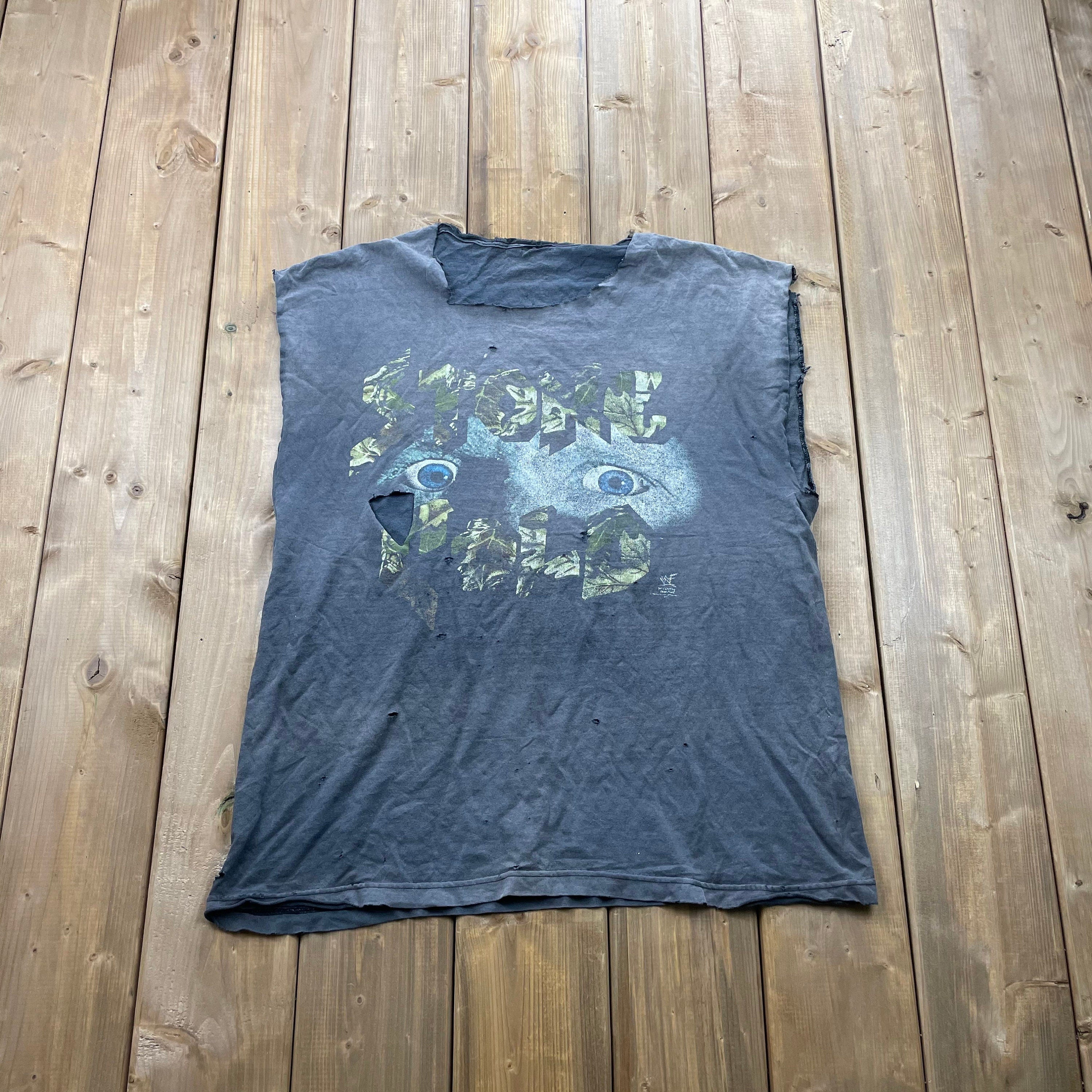 Vintage 90'S Steve Austin Wrestling Distressed T-Shirt