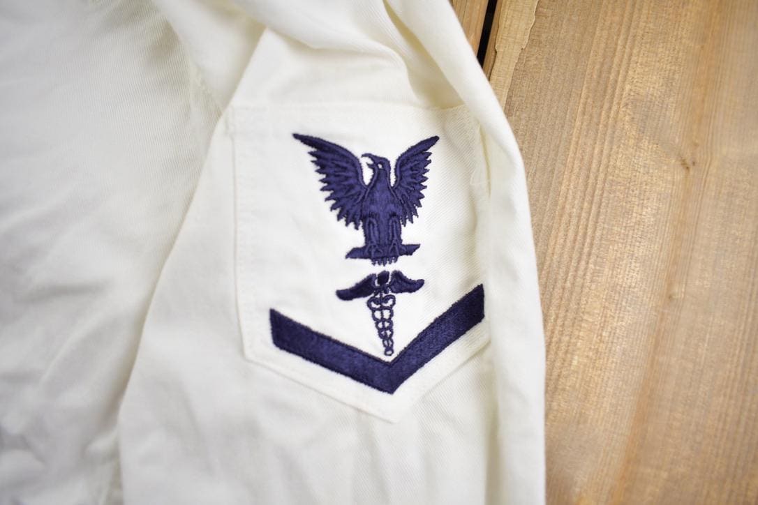 Vintage 1950s MilitaryWorld War 2 Navy Uniform Shirt