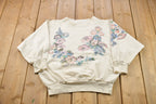 Vintage 1990s Angie Strauss Floral Theme Crewneck Sweater