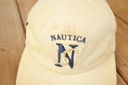 Vintage 1990s Nautica Sporting Club Strapback Dad Hat / 90's Embroidered Boating Preppy Cap