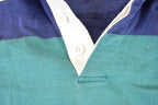 Vintage 1990s Croft And Barrow Striped Rugby Button Up Shirt Men's M