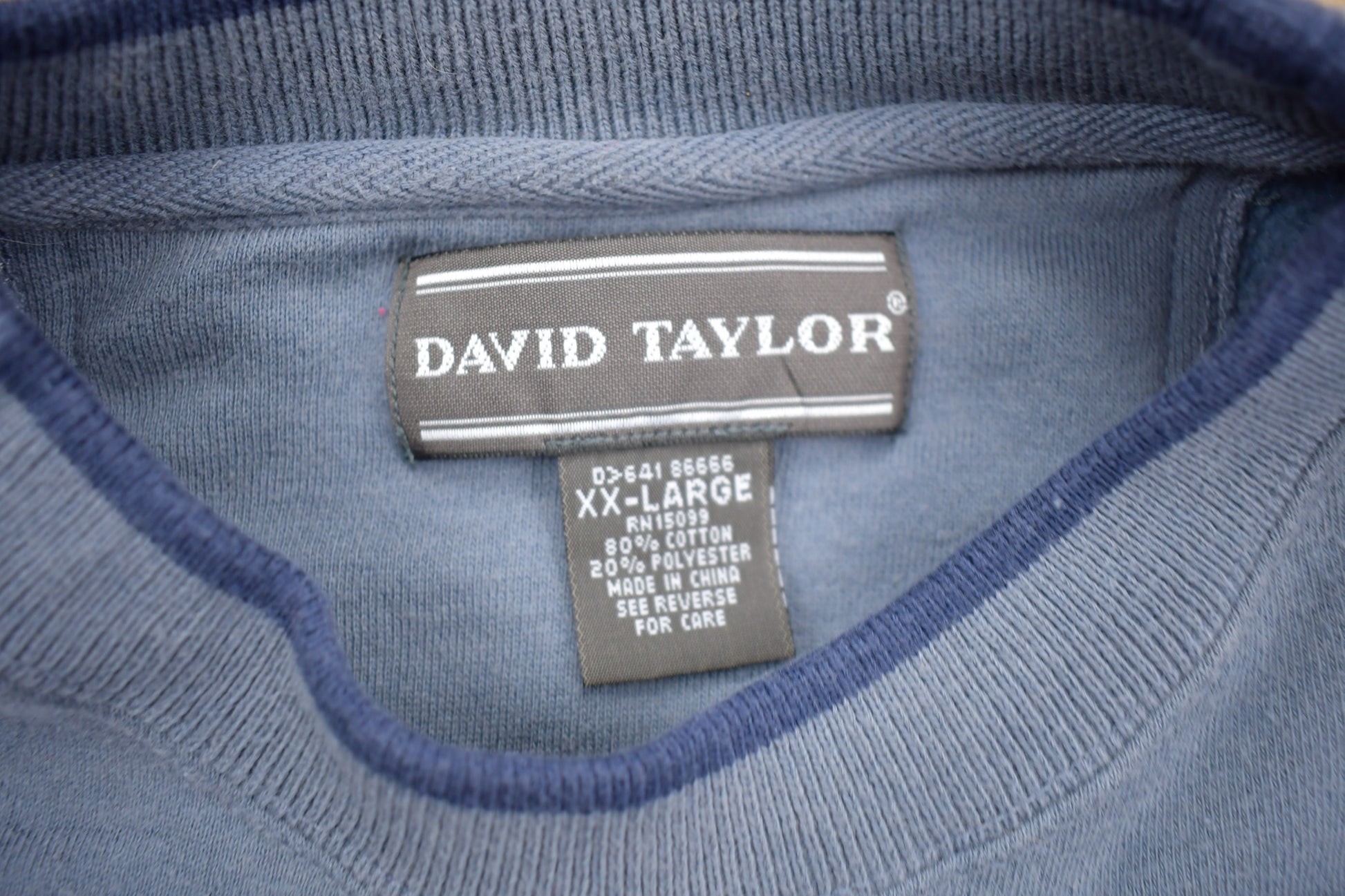 Vintage 1990s David Taylor Fishing Crewneck / Souvenir / Vintage Sweatshirt / Outdoorsman / Wilderness Sweatshirt / Fishing / Bass Angler