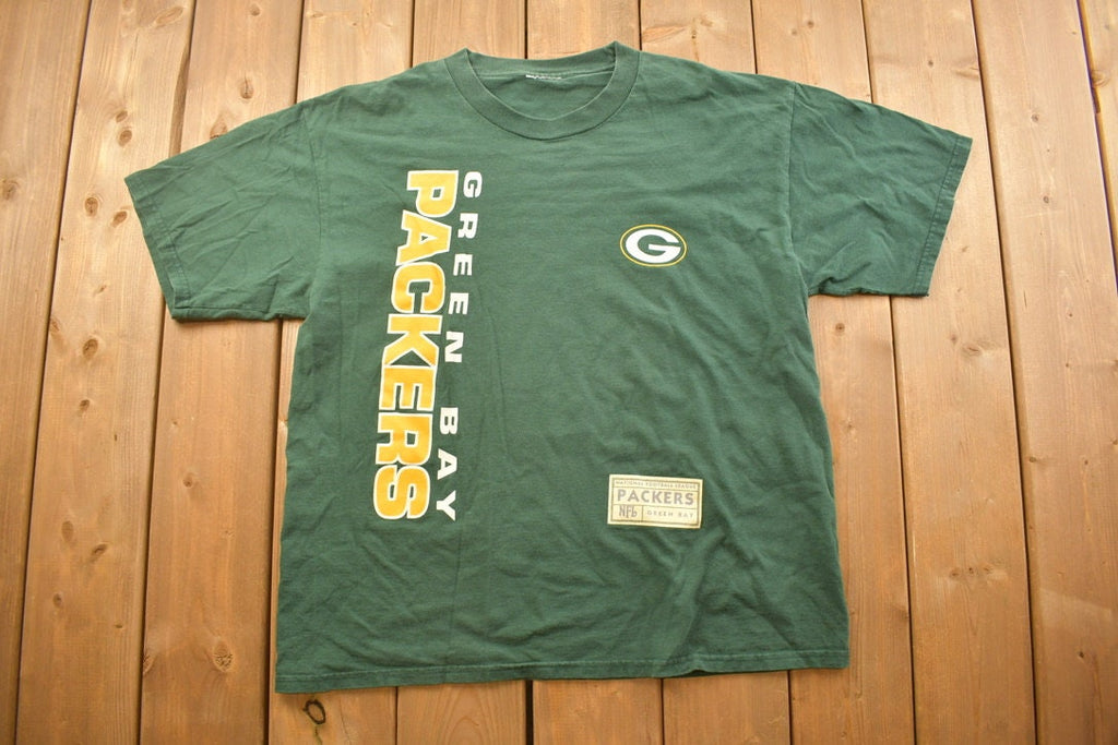 Vintage 1990s Green Bay Packers NFL Graphic T-Shirt