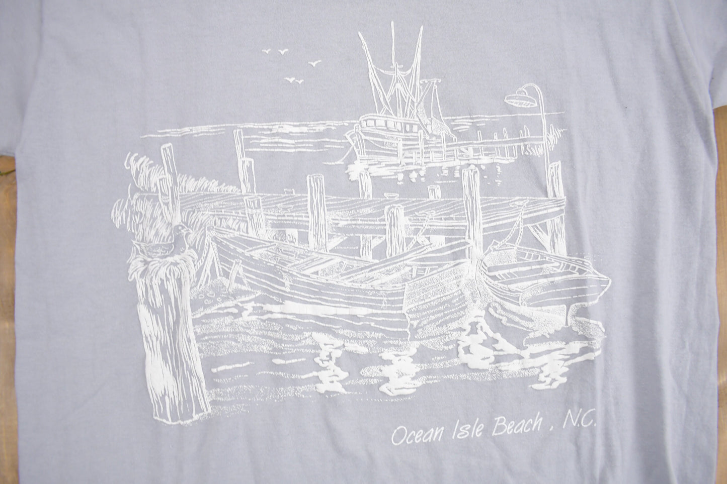 Vintage 1980s Ocean Isle Beach North Carolina Souvenir T Shirt / Single Stitch / Made In USA / Vacation Tee / Travel T Shirt