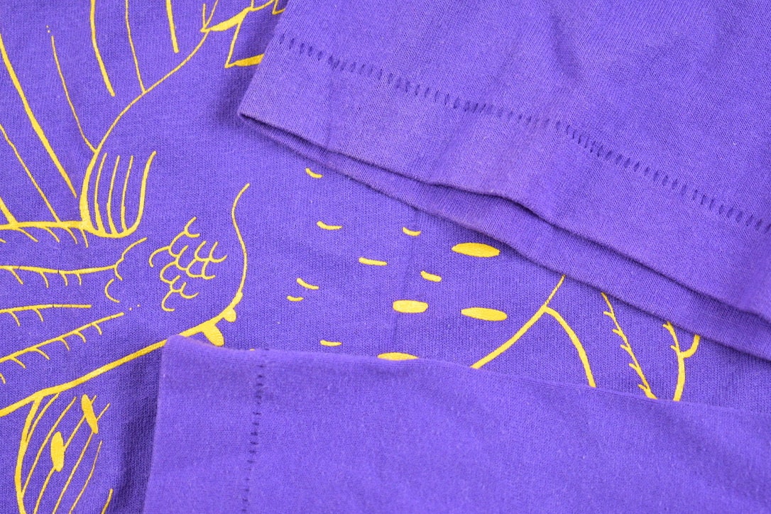 Vintage 1990s Fulton Falcons Graphic T-Shirt / Streetwear / Retro Style / Single Stitch / Made In USA / 90s Graphic Tee / Collegiate Style