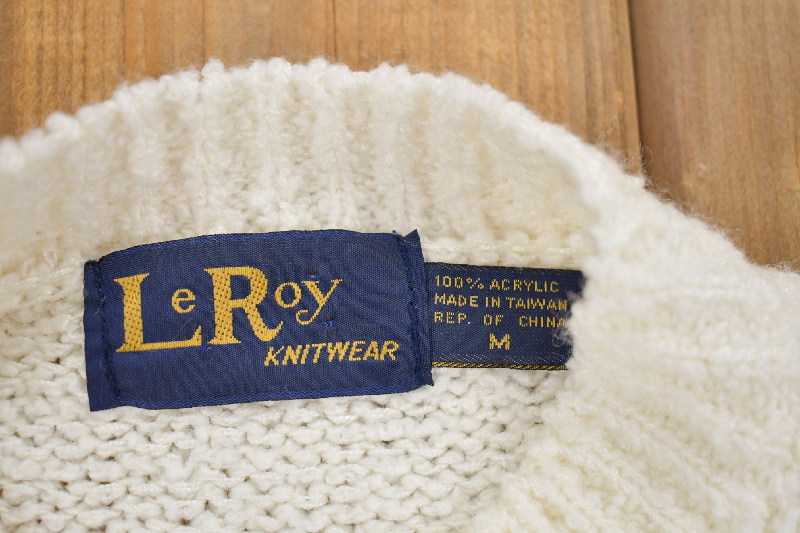 Vintage 1980s LeRoy Knitted Sweater