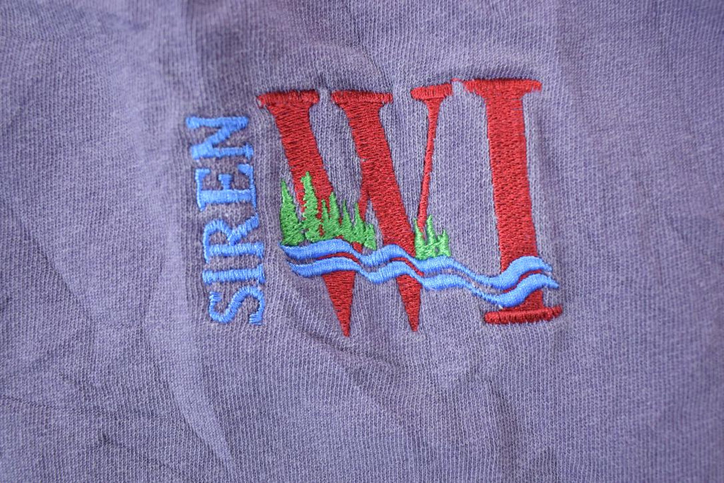 Vintage 1990s Siren Wisconsin River Trees Crewneck Sweatshirt