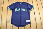 Vintage 2000s Ken Griffey Jr. Seattle Mariners MLB Majestic Baseball Jersey Youth Large