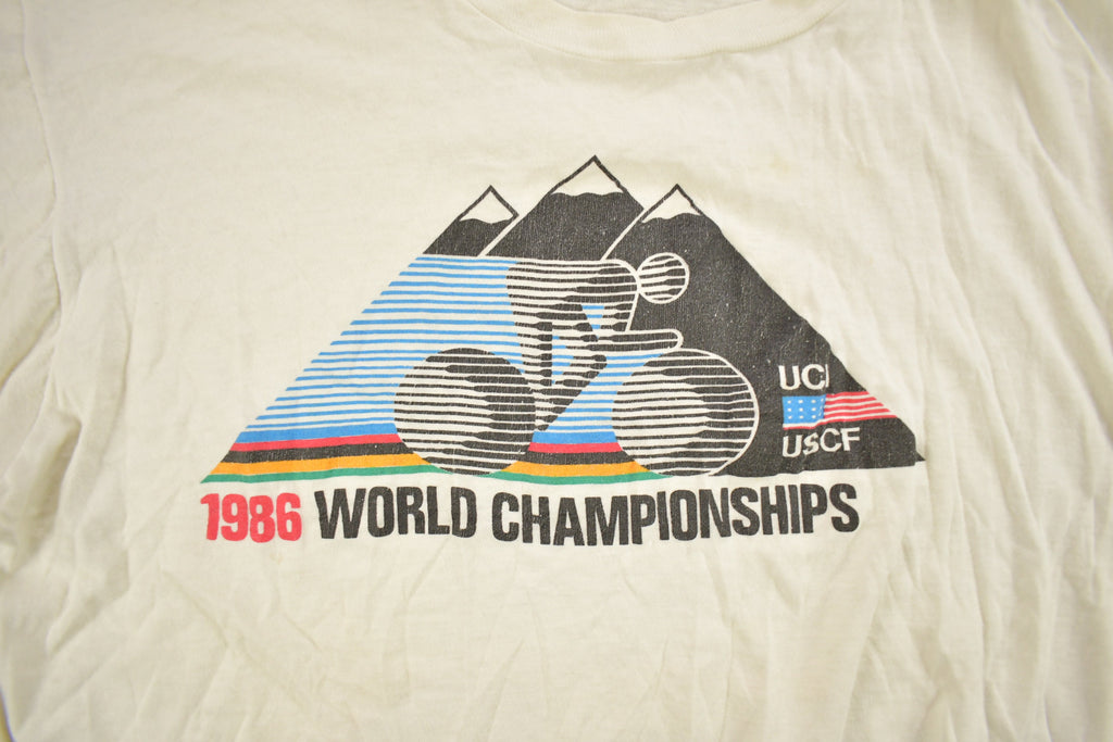 Vintage 1986 USCF Cycling World Championships Graphic T Shirt