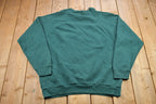 Vintage 1990s Turquoise Blank Crewneck Sweatshirt
