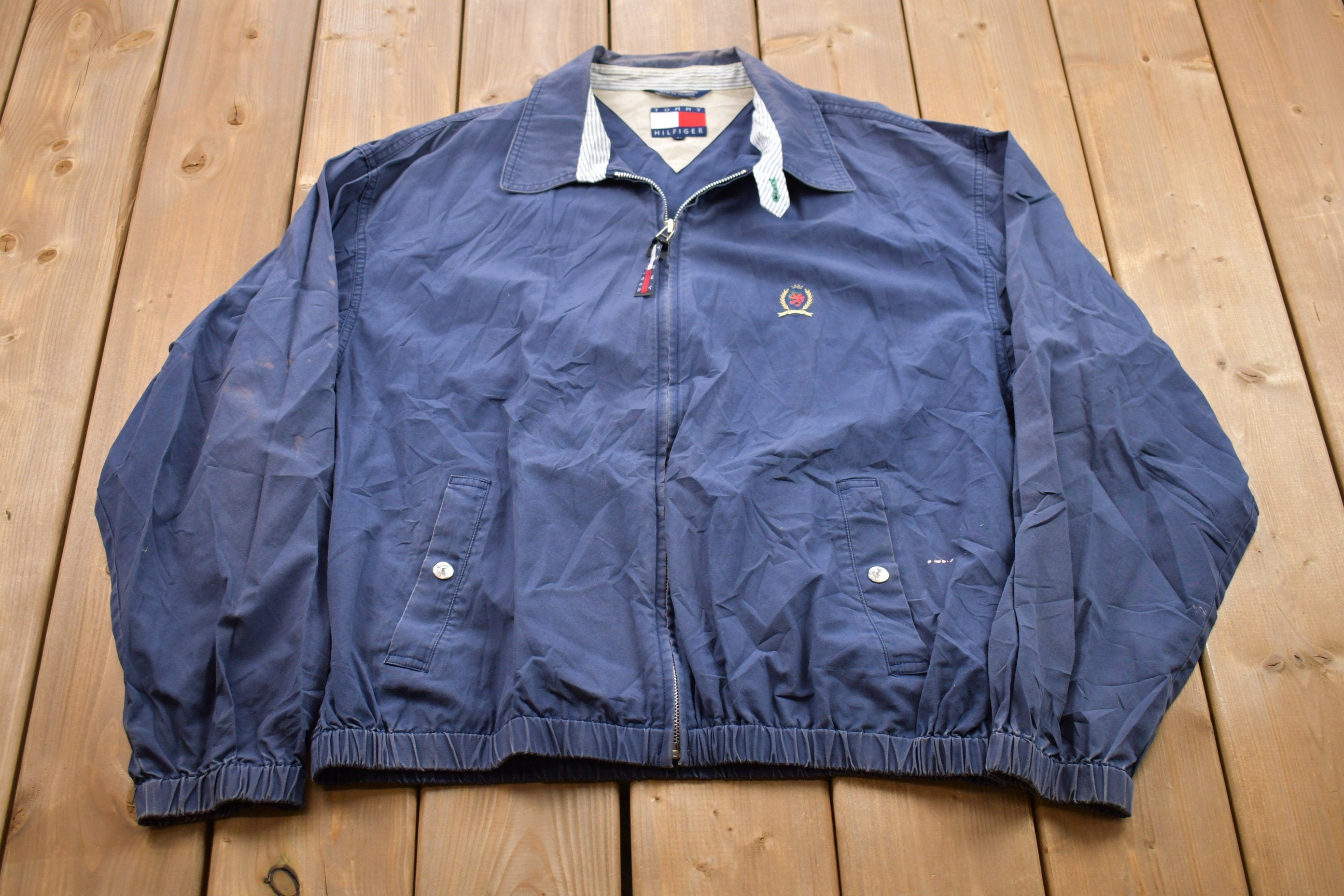 Vintage 1990s Tommy Hilfiger Canvas Golf Jacket
