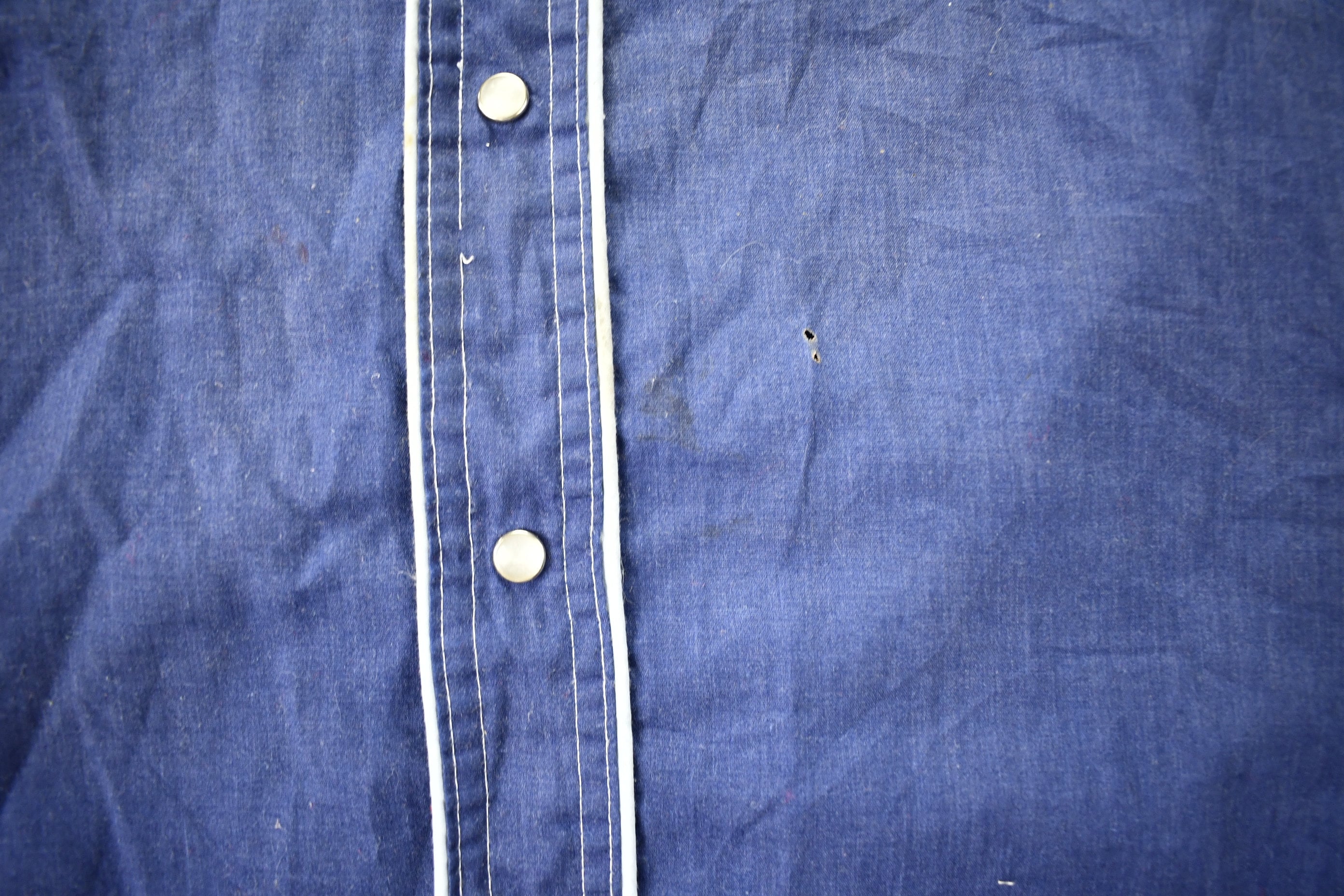 Vintage 1980s Barb Western Wear Long Tail Button Up Shirt